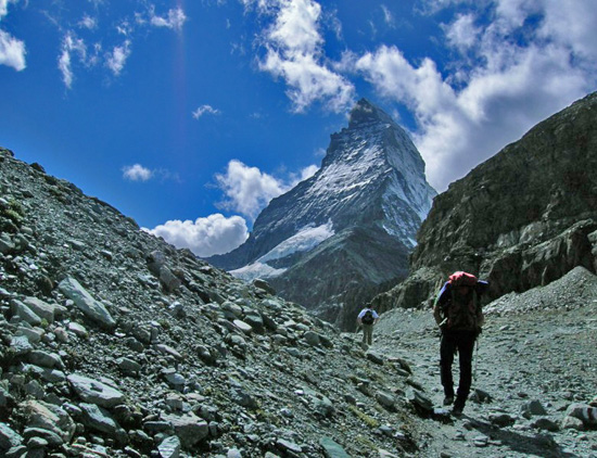 7077 salita verso il rifugio dell'Hornli