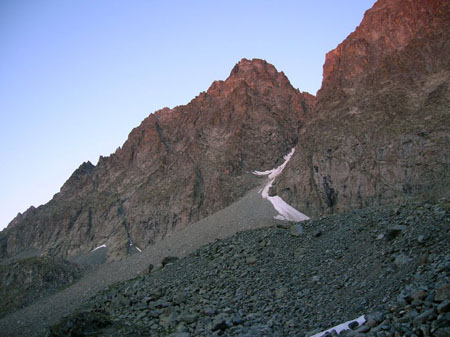 verso la cresta Est