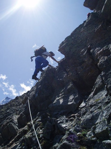 c sulla bella ferrata sotto la capanna
