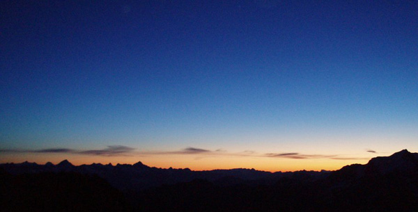 e Alba dal rifugio