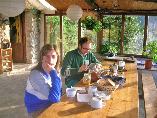 i colazione nel dehors...vista mare!