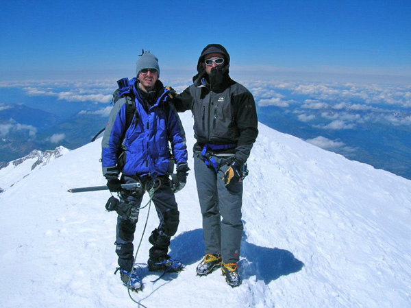 l in vetta a 4807m.