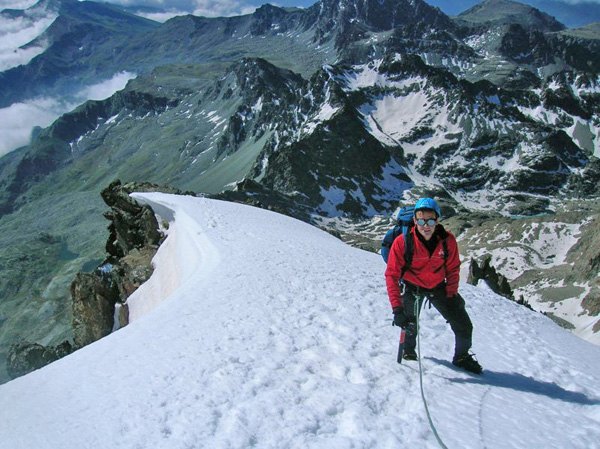 i discesa sulla normale...eccezionalmente innevata