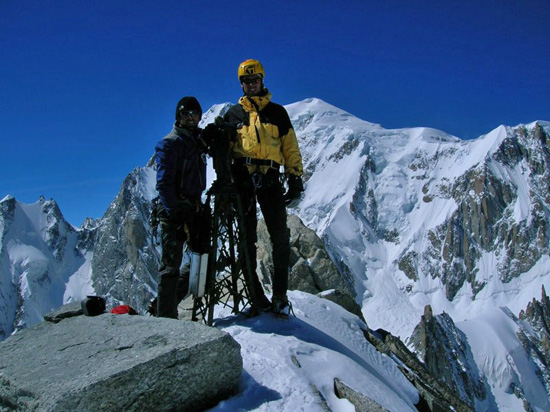 q in cima alla Tour Ronde