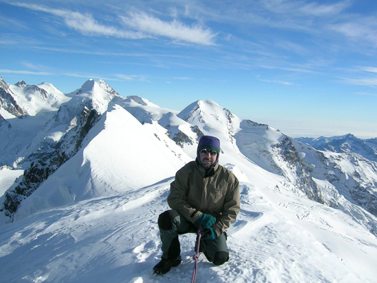 G- Roby in cima al Breithorn Occidentale